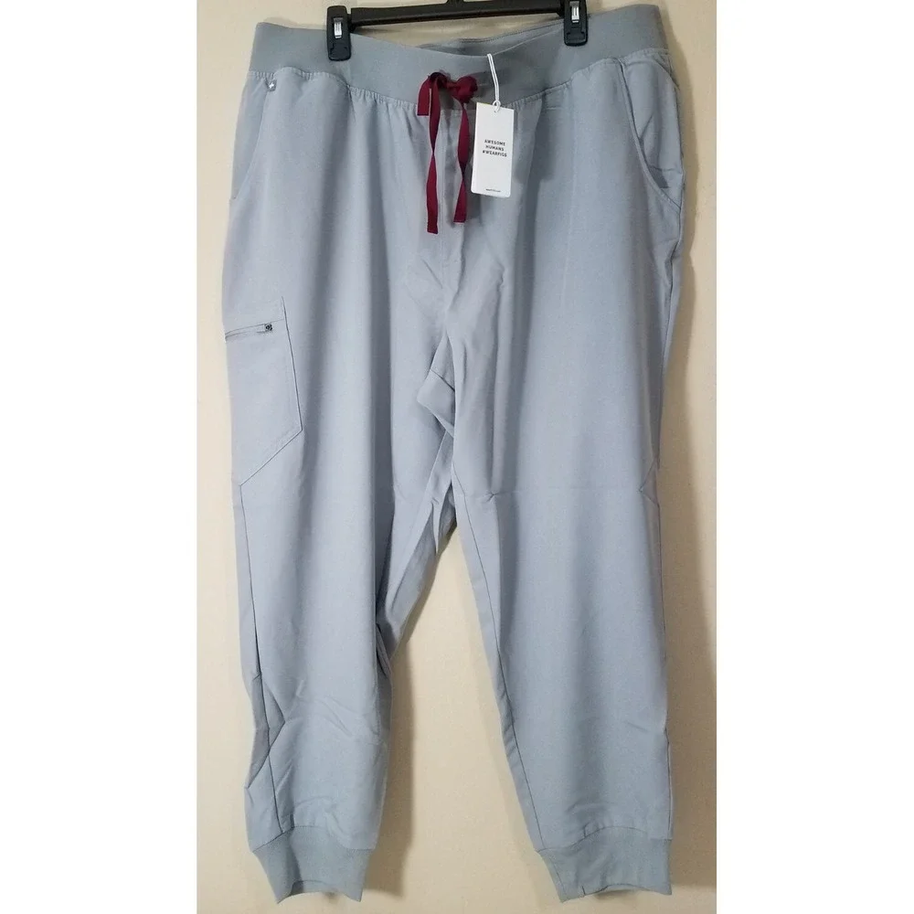Figs High Waisted Zamora W Yoga Waistband Scrub Pants Women size‎ 4XL Petite NEW
